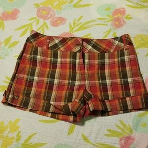 Multicolor Shorts Red